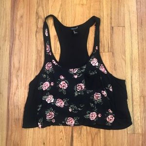 ✨F21 FLORAL CROP TANK✨